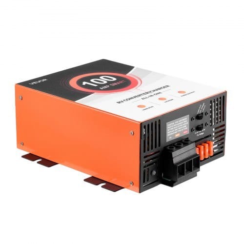 RV Power Converter, 100 Amp, 110V AC to 12V DC RV Converter Battery Charger, Multi Stage Smart Charging, 13V to 16.5V Operating Range, Compatible with Lithium & Lead Acid Battery, for Camper