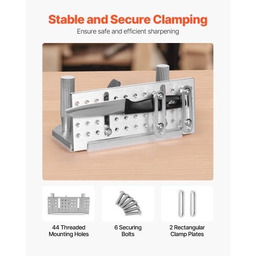 Belt Grinder Knife Jig, 85?° - 115?° Adjustable Belt Sander Knife Sharpening Jig with Dual Handles, 7.68" Long Sharpener Locator Compatible with Bench Grinders, Sharpening Machines