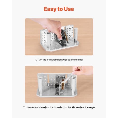 Belt Grinder Knife Jig, 85?° - 115?° Adjustable Belt Sander Knife Sharpening Jig with Dual Handles, 7.68" Long Sharpener Locator Compatible with Bench Grinders, Sharpening Machines