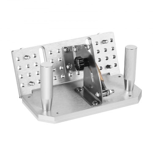Belt Grinder Knife Jig, 85?° - 115?° Adjustable Belt Sander Knife Sharpening Jig with Dual Handles, 7.68" Long Sharpener Locator Compatible with Bench Grinders, Sharpening Machines