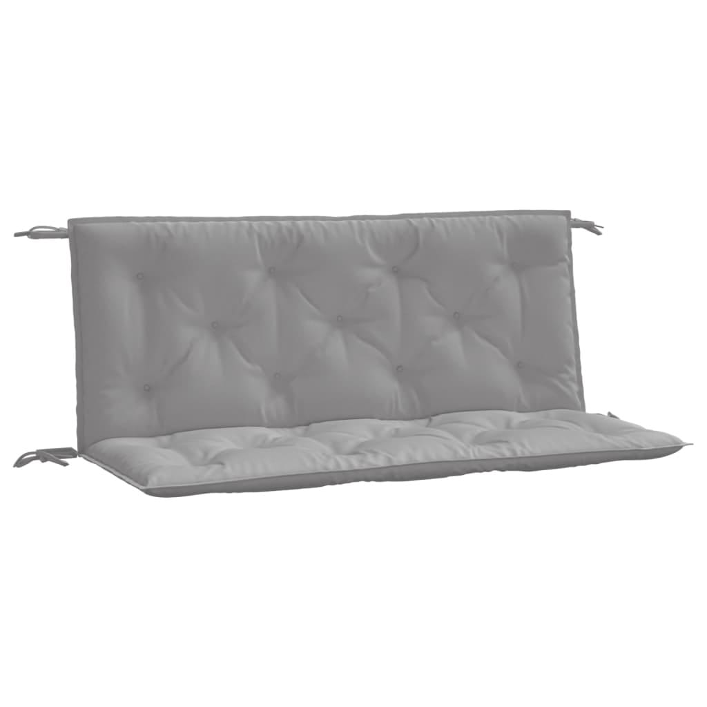 Garden Bench Cushion Gray 47.2"x(19.7"+19.7")x2.8" Oxford Fabric