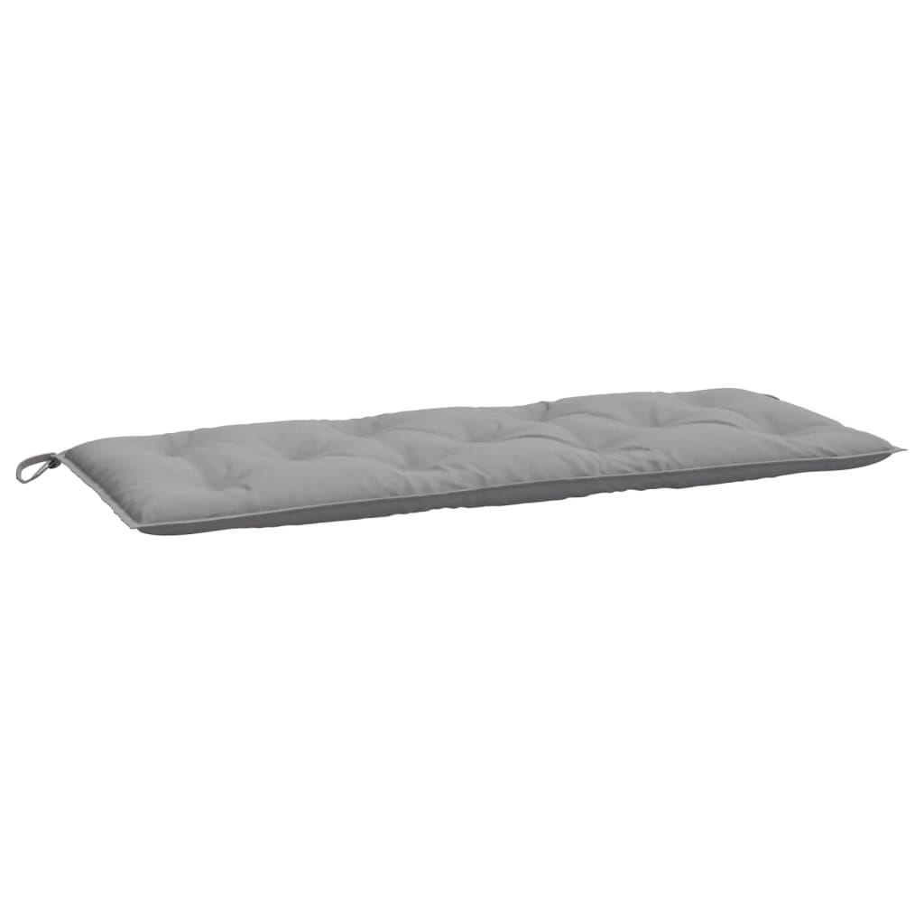 Garden Bench Cushion Gray 47.2"x(19.7"+19.7")x2.8" Oxford Fabric