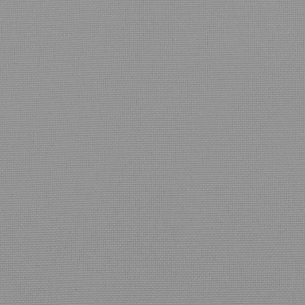 Garden Bench Cushion Gray 47.2"x(19.7"+19.7")x2.8" Oxford Fabric