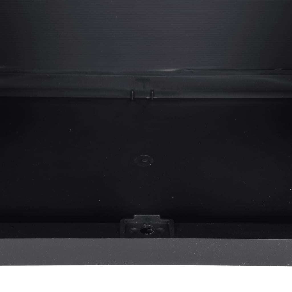 Outdoor Storage Cabinet Gray and Black 38.2"x14.6"x33.5" PP