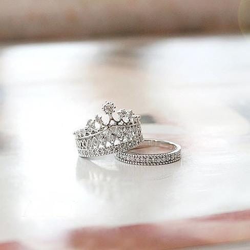 Size: 9 - Princess Ring Set Of 2