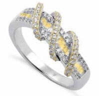 Color: CHAMPAGNE 2 TONE,Size: 11 - Prosper Rings In Various Colors And Combinations