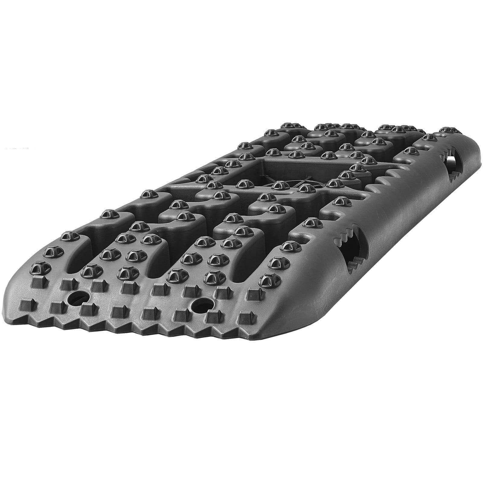10 TON Traction Boards with PP Material, Recovery Boards for Off-road Vehicles/Cars/Pickups/SUVs/RVs, Pair Tire Traction Mats on Snow, Sand, Mud and Loose Terrain, Storage Bag, Long, Black
