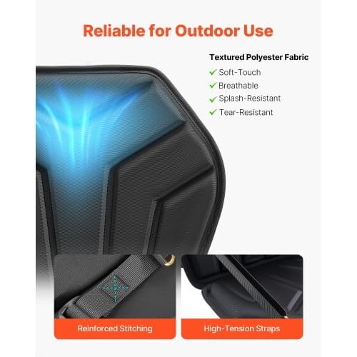 Kayak Seat, 1 Pack 1" Thick, Universal Paddle Board Seat with Back Support, Hexagonal Sit-on-Top Soft Padded Cushion with Storage Bag & Adjustable Straps for SUP, Fishing Boat, Inflatable Kayak