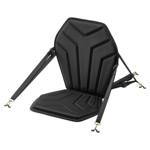 Kayak Seat, 1 Pack 1" Thick, Universal Paddle Board Seat with Back Support, Hexagonal Sit-on-Top Soft Padded Cushion with Storage Bag & Adjustable Straps for SUP, Fishing Boat, Inflatable Kayak