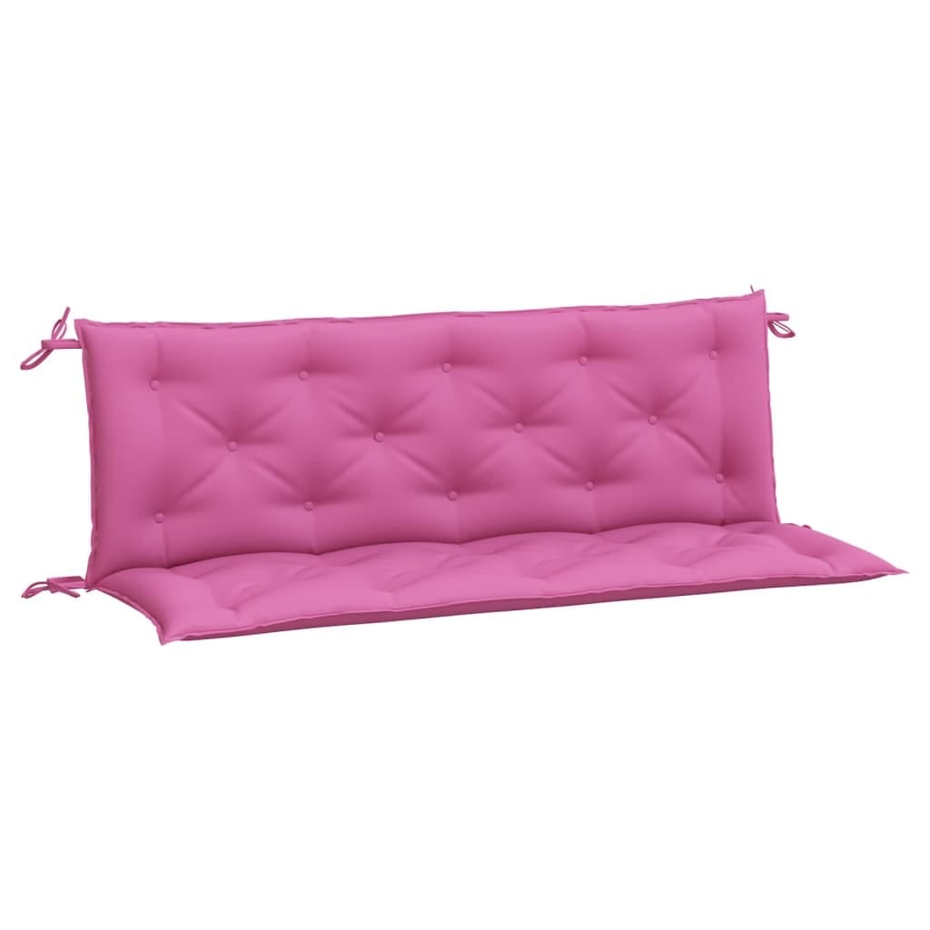 Garden Bench Cushions 2pcs Pink 59.1"x19.7"x2.8" Fabric