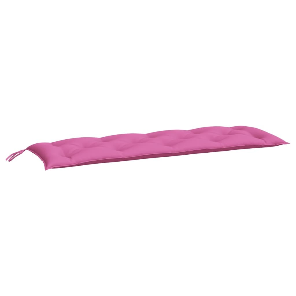 Garden Bench Cushions 2pcs Pink 59.1"x19.7"x2.8" Fabric