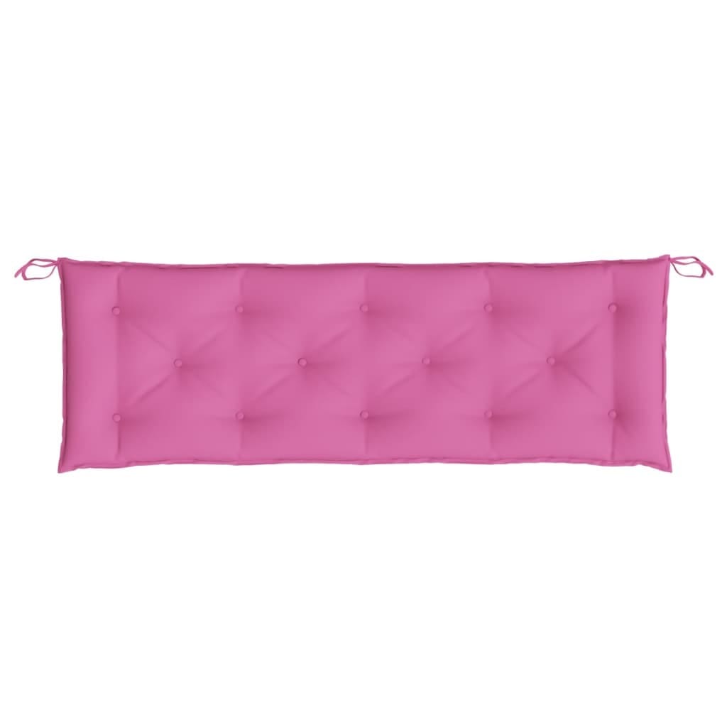 Garden Bench Cushions 2pcs Pink 59.1"x19.7"x2.8" Fabric