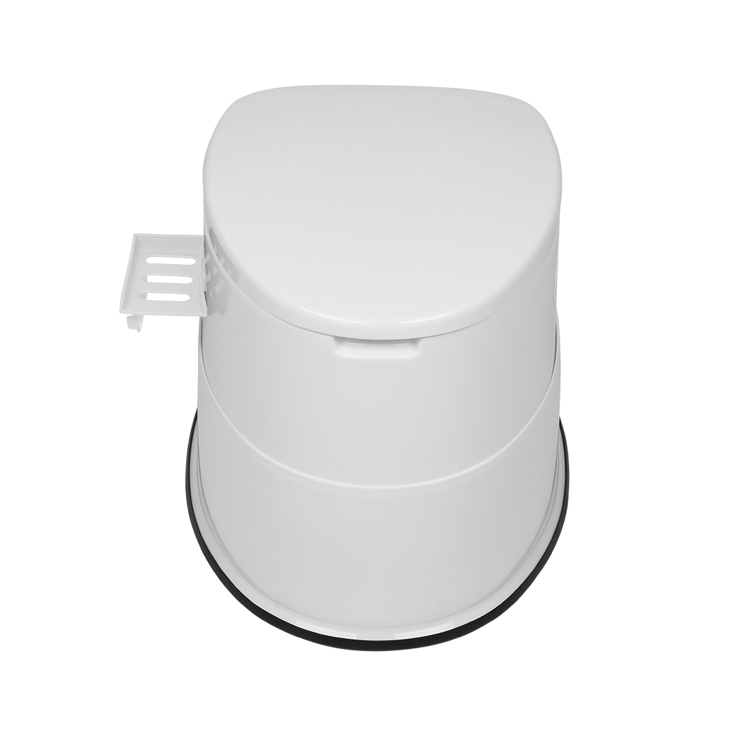 Portable Toilet with Non-slip insert Grey
