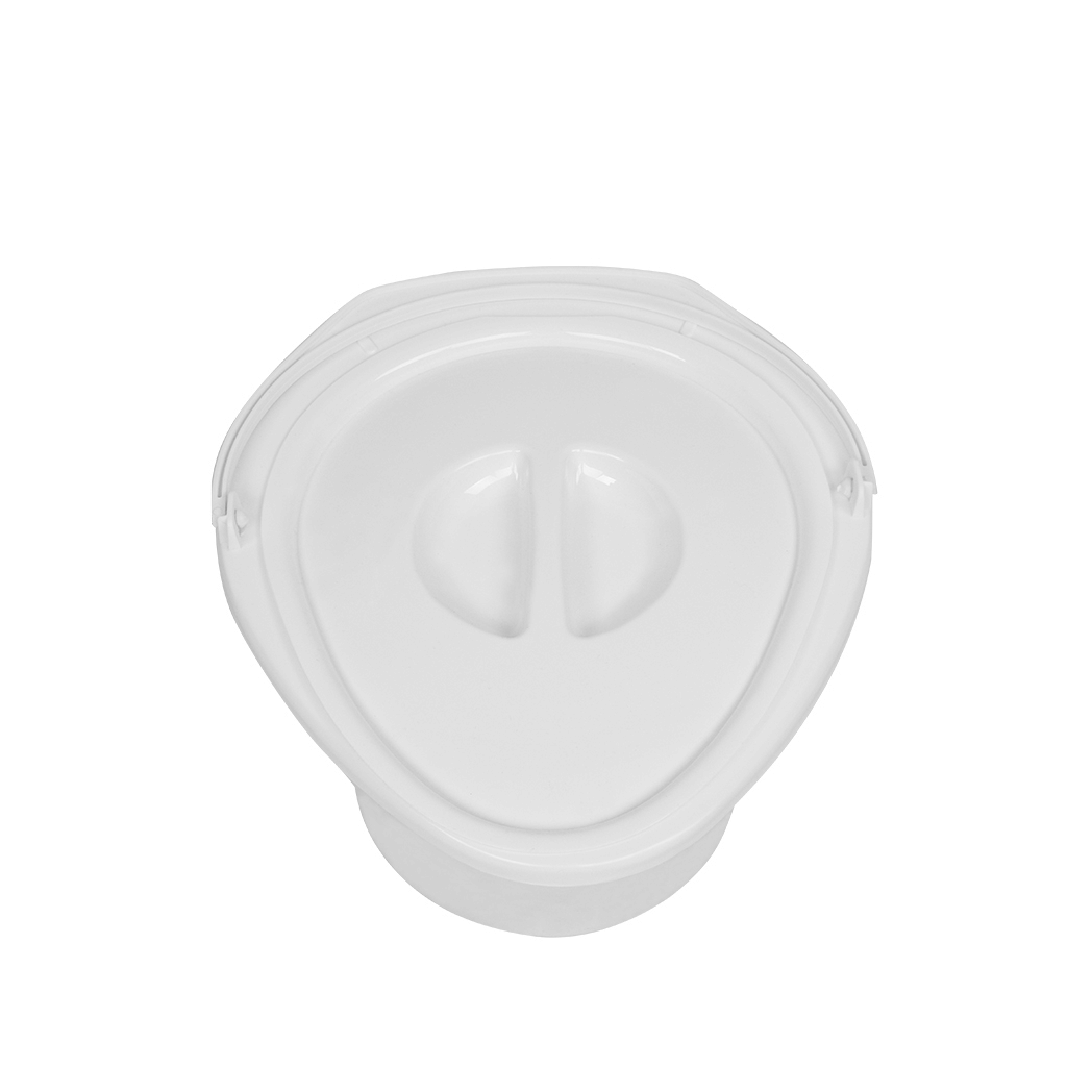 Portable Toilet with Non-slip insert Grey