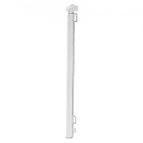 Retractable Baby Gate, Extends to 57 inch Wide, 38.5 inch Tall, with Security Lock, Easy to Use, Walk Through Without Tripping, Mesh Dog Gate for Stairs, Hallways, Indoor/Outdoor, White