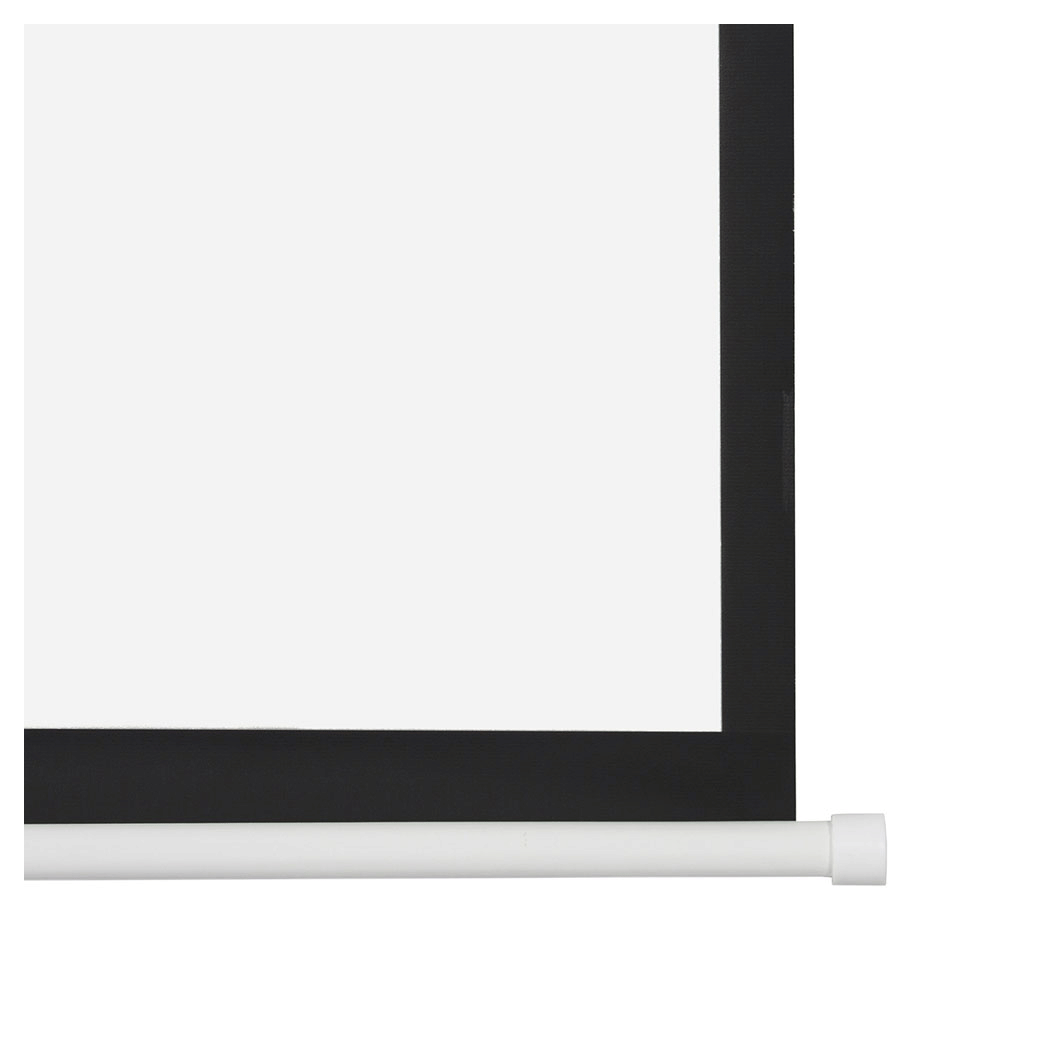 100" 4:3 80" x 60" Viewing Area Motorized Projector Screen with Remote Control Matte White