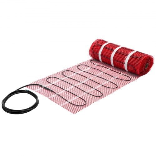 90 sqft Self-Adhesive Mesh Floor Heating Mat System, 120V Electric Radiant Heated Floor System, with Smart Control Thermostat & Alarm, Easy Installation for Tile, Stone, Vinyl