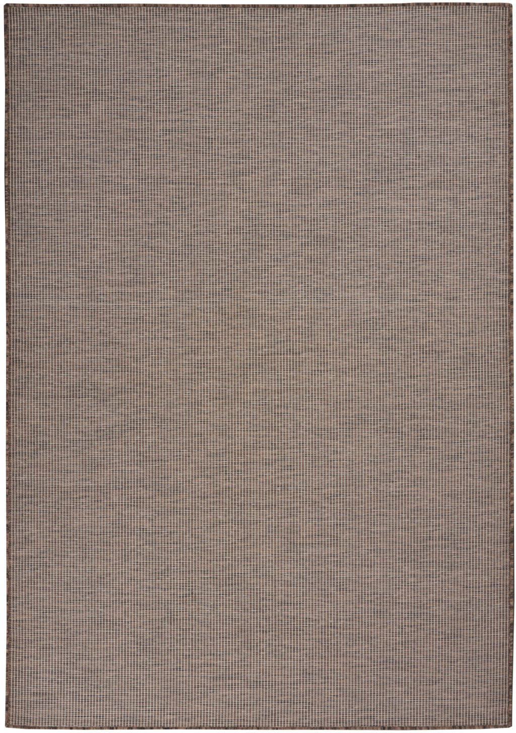 4' X 6' Brown Power Loom Area Rug