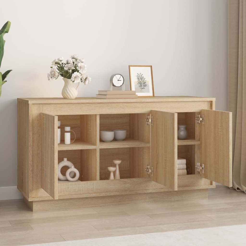 Sideboard Sonoma Oak 40.2"x13.8"x21.7" Engineered Wood