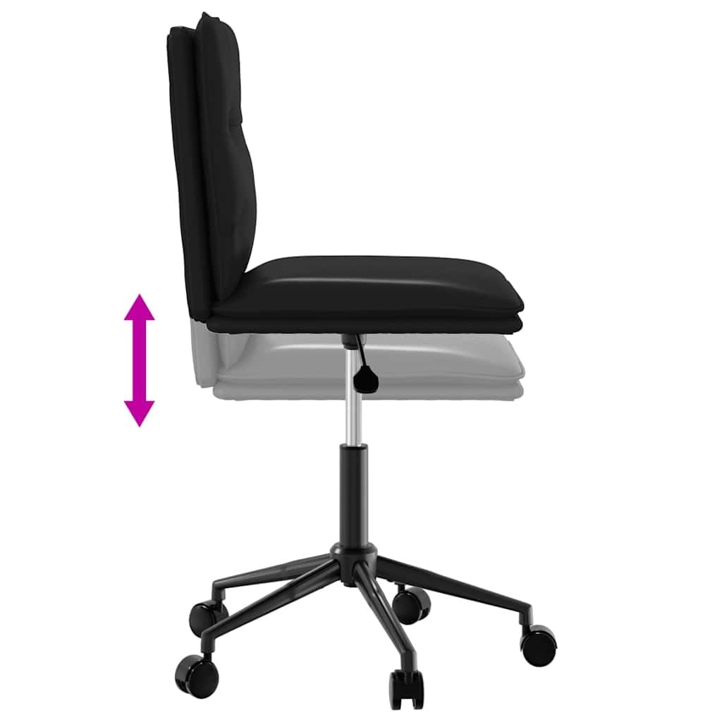 Dining Chairs 2 pcs Black Faux Leather