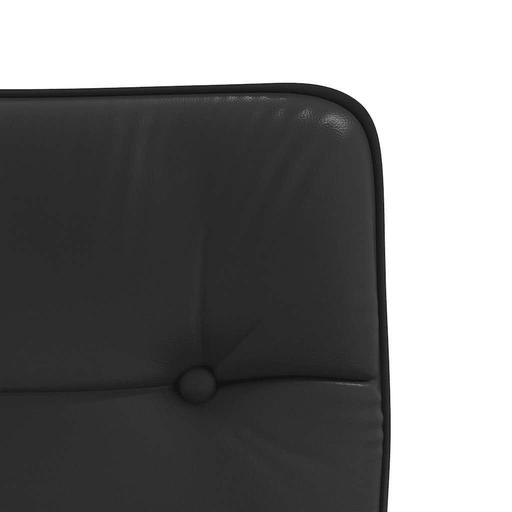 Dining Chairs 2 pcs Black Faux Leather
