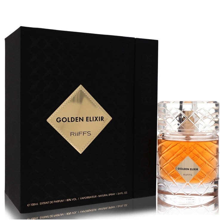Riiffs Golden Elixir by Riiffs Extrait De Parfum Spray (Unisex) 3.4 oz (Men)