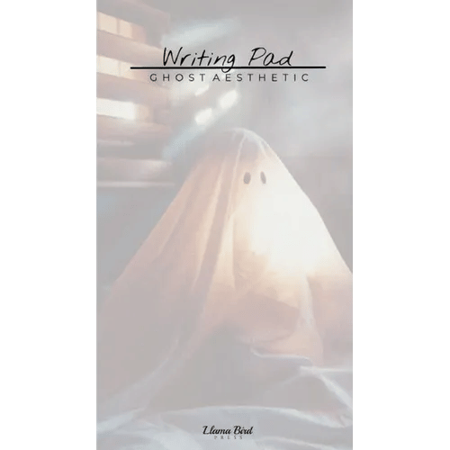 Ghost Aesthetic Writing Pad: Halloween Stationery Notes Memo Book for Home Office School Desk - Paperback