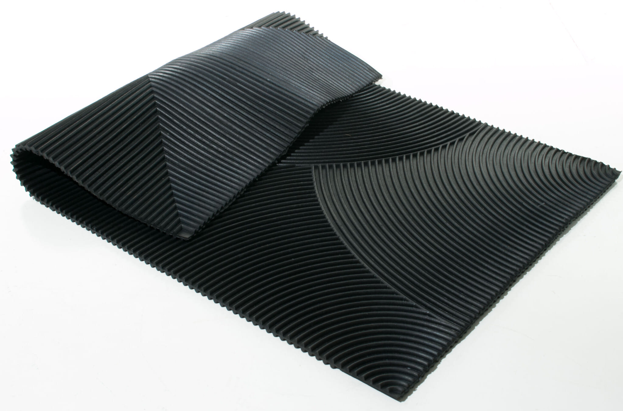 18" X 30" Black Rubber Outdoor Door Mat