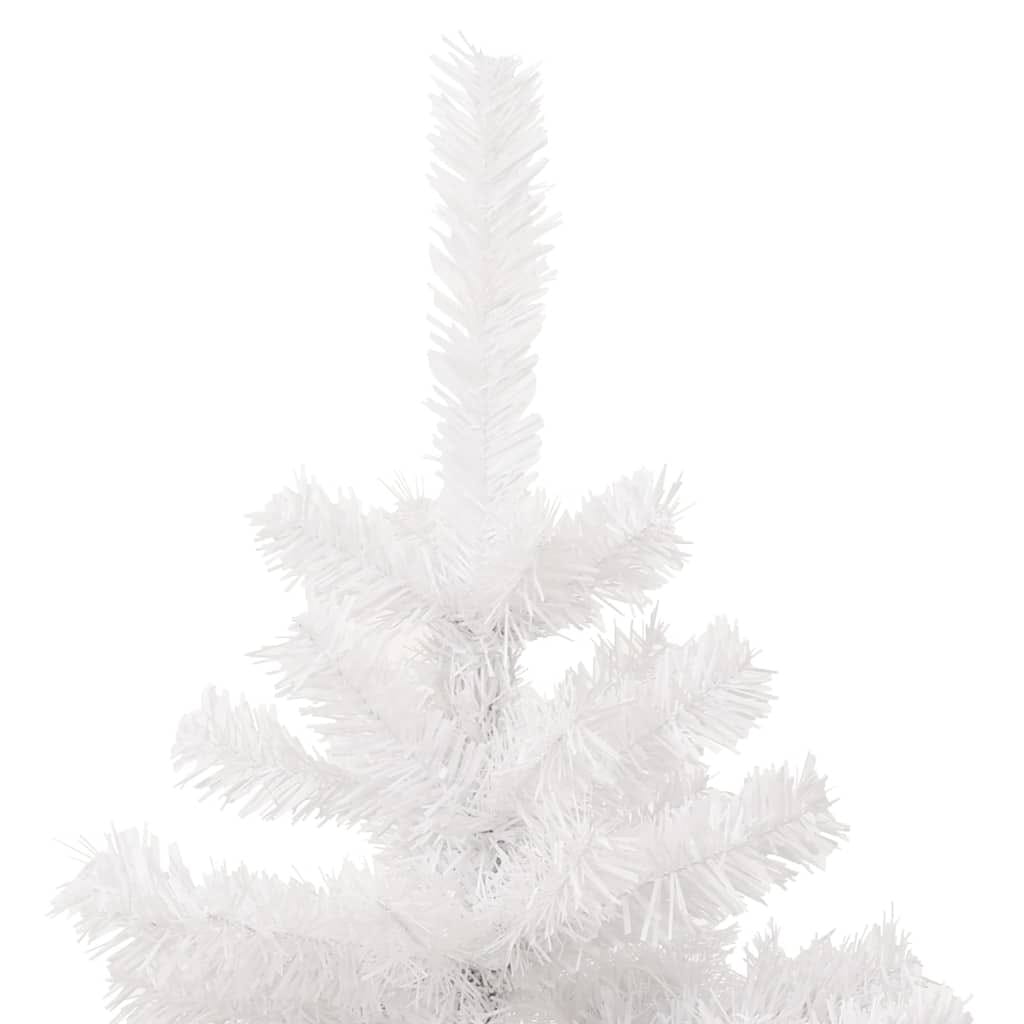 Swirl Pre-lit Christmas Tree with Stand White 5 ft PVC