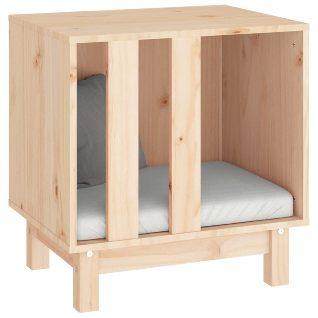 Dog House Natural Solid pine wood 19.7x15.7x20.5 in Simplistic