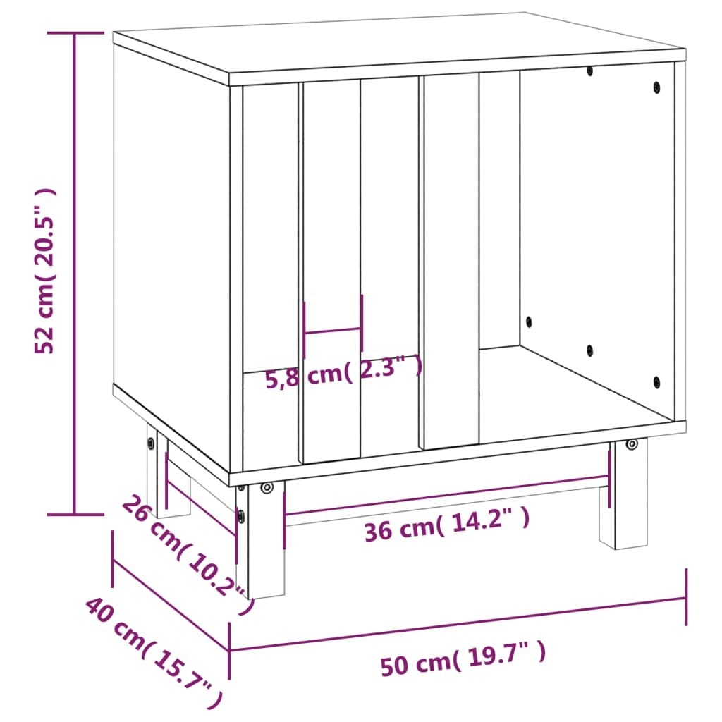 Dog House Natural Solid pine wood 19.7x15.7x20.5 in Simplistic