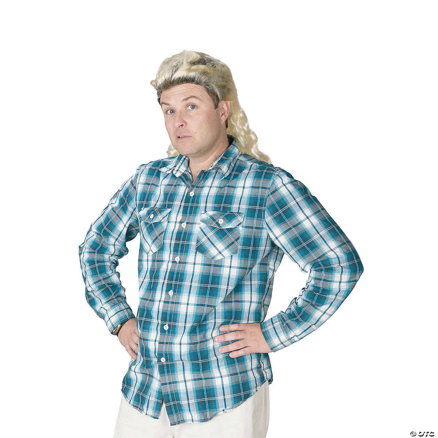 Mullet bleached wig