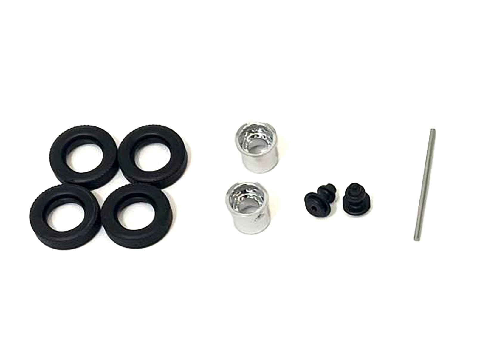 Rear Hypoid Wheelset Chrome 1/87 (HO) Plastic Model by Promotex
