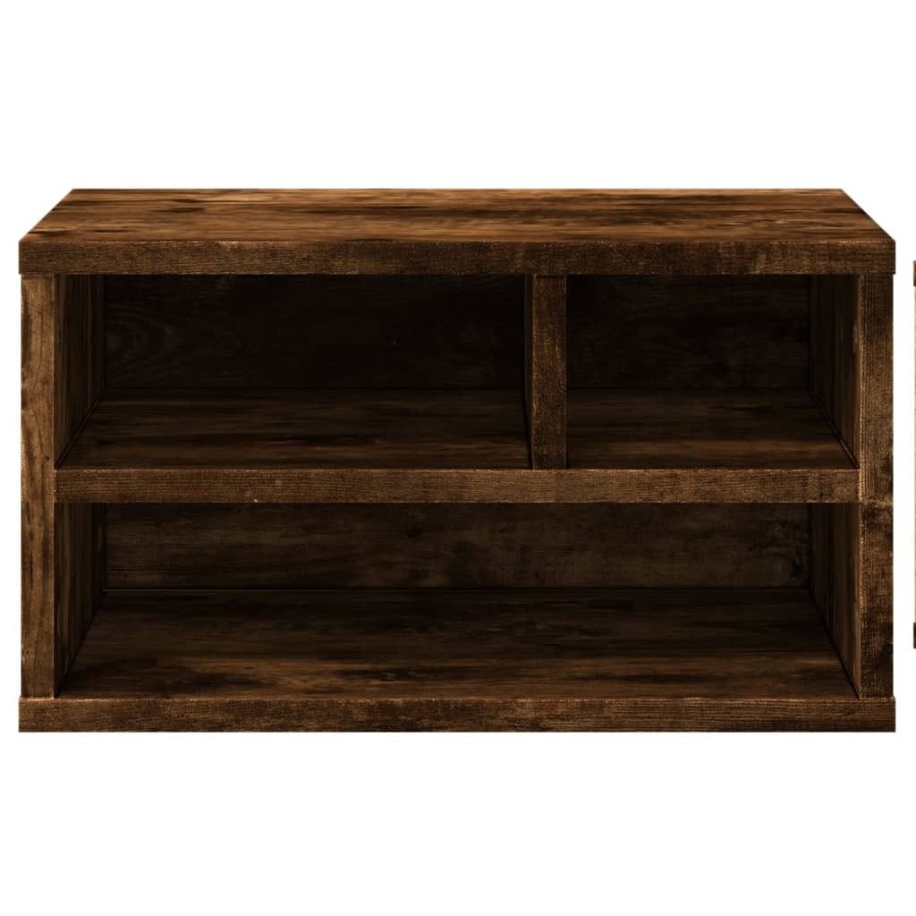 Printer Stand Smoked Oak 15.7"x12.6"x8.9" Engineered Wood