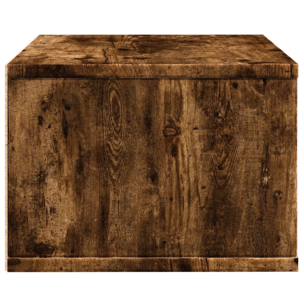 Printer Stand Smoked Oak 15.7"x12.6"x8.9" Engineered Wood
