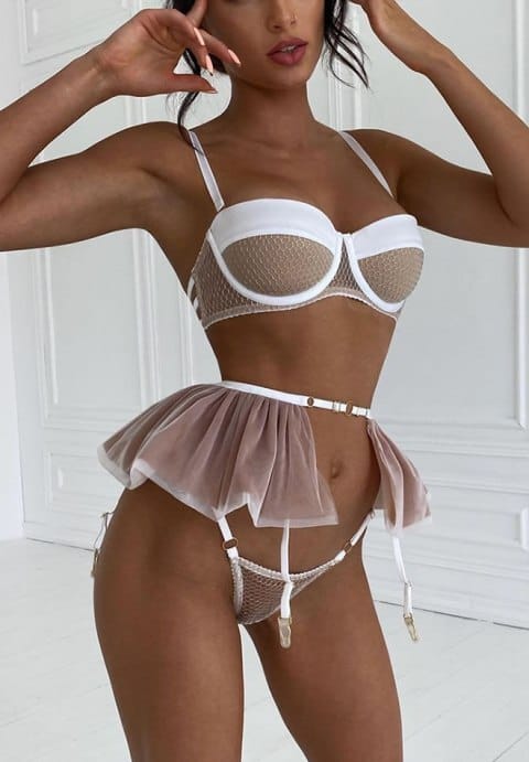 Selena Net Bra Set