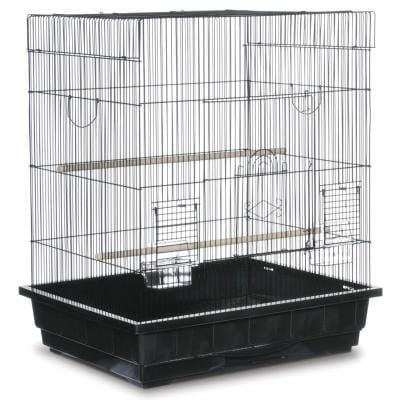 Prevue Pet Keet or Tiel Square Roof Bird Cage Black SP25212B B