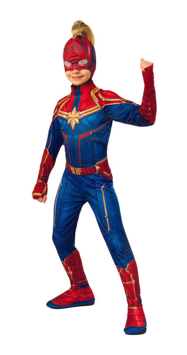 Girls Captain Marvel Headpiece With Mohawk One Size