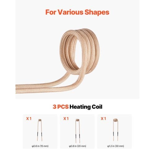 Induction Heater Bolt Removal, 1100W 110V Magnetic Induction Heater Kit, Handheld Nut Buster Tool, Mini Heating Machine for Rusty Screw Removing, Car Garage Repairing Tools with 3 Coil