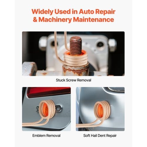 Induction Heater Bolt Removal, 1100W 110V Magnetic Induction Heater Kit, Handheld Nut Buster Tool, Mini Heating Machine for Rusty Screw Removing, Car Garage Repairing Tools with 3 Coil
