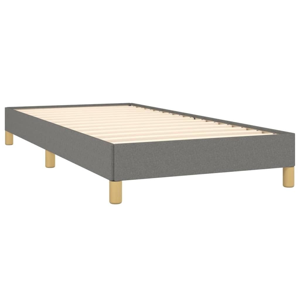 Bed Frame without Mattress Dark Gray 39.4"x79.9" Twin XL Fabric