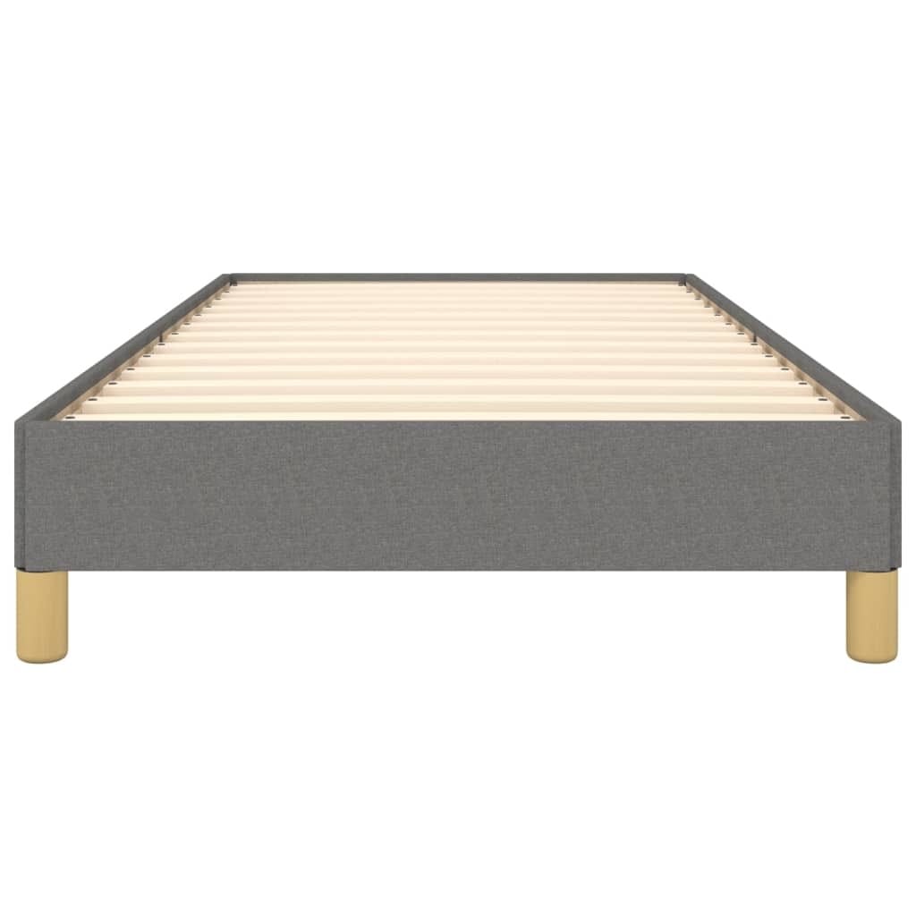 Bed Frame without Mattress Dark Gray 39.4"x79.9" Twin XL Fabric