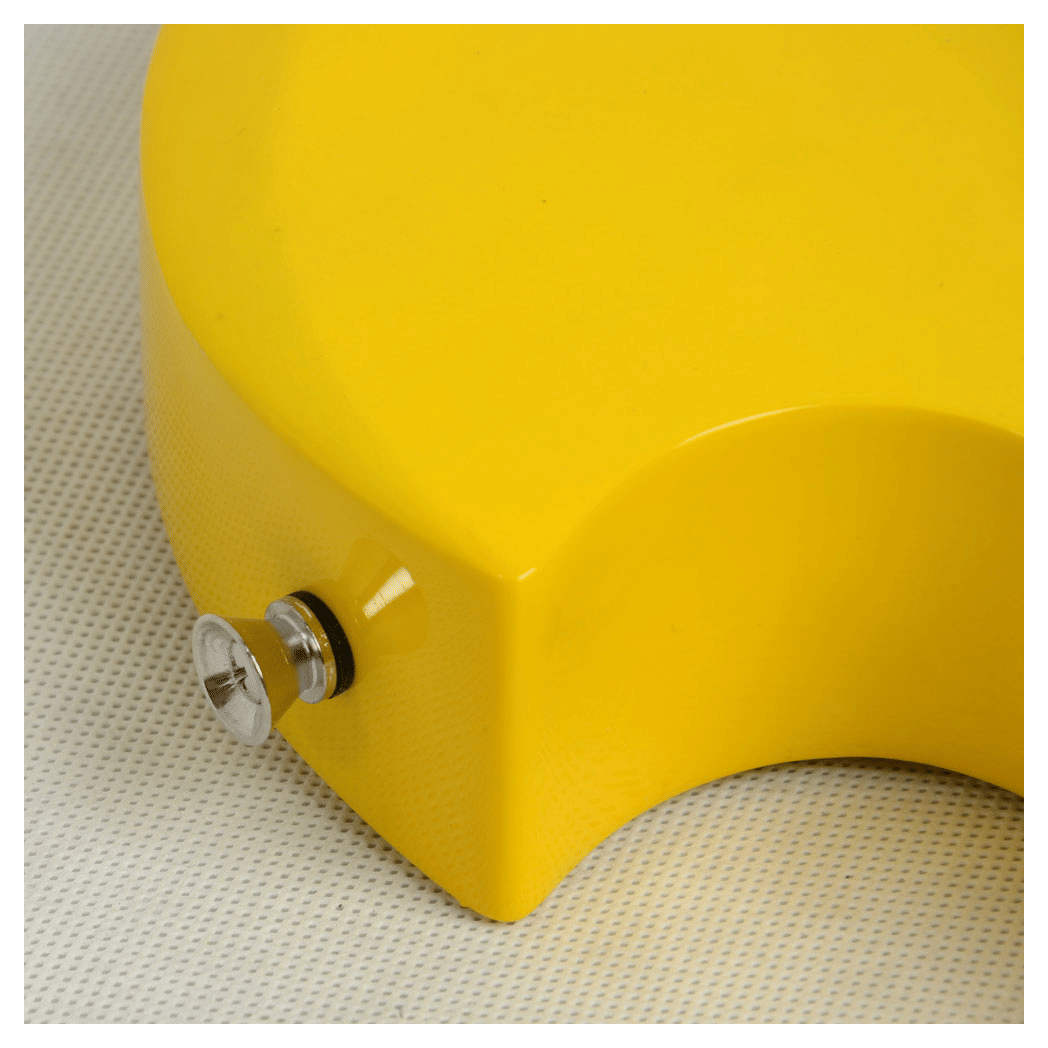 Novice Flame Shaped Electric Guitar HSH Pickup Bag Strap Paddle Rocker Cable Wrench Tool Yellow