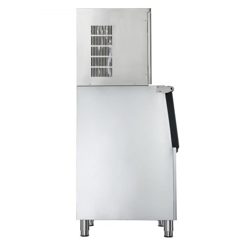 Commercial Ice Maker Machine, 650LBS/24H Ice-Making Machine with 250LBS Stainless Steel Storage Bin, Auto Self-Cleaning Ice Maker with Touchscreen for Bar Cafe Restaurant Business Commercial
