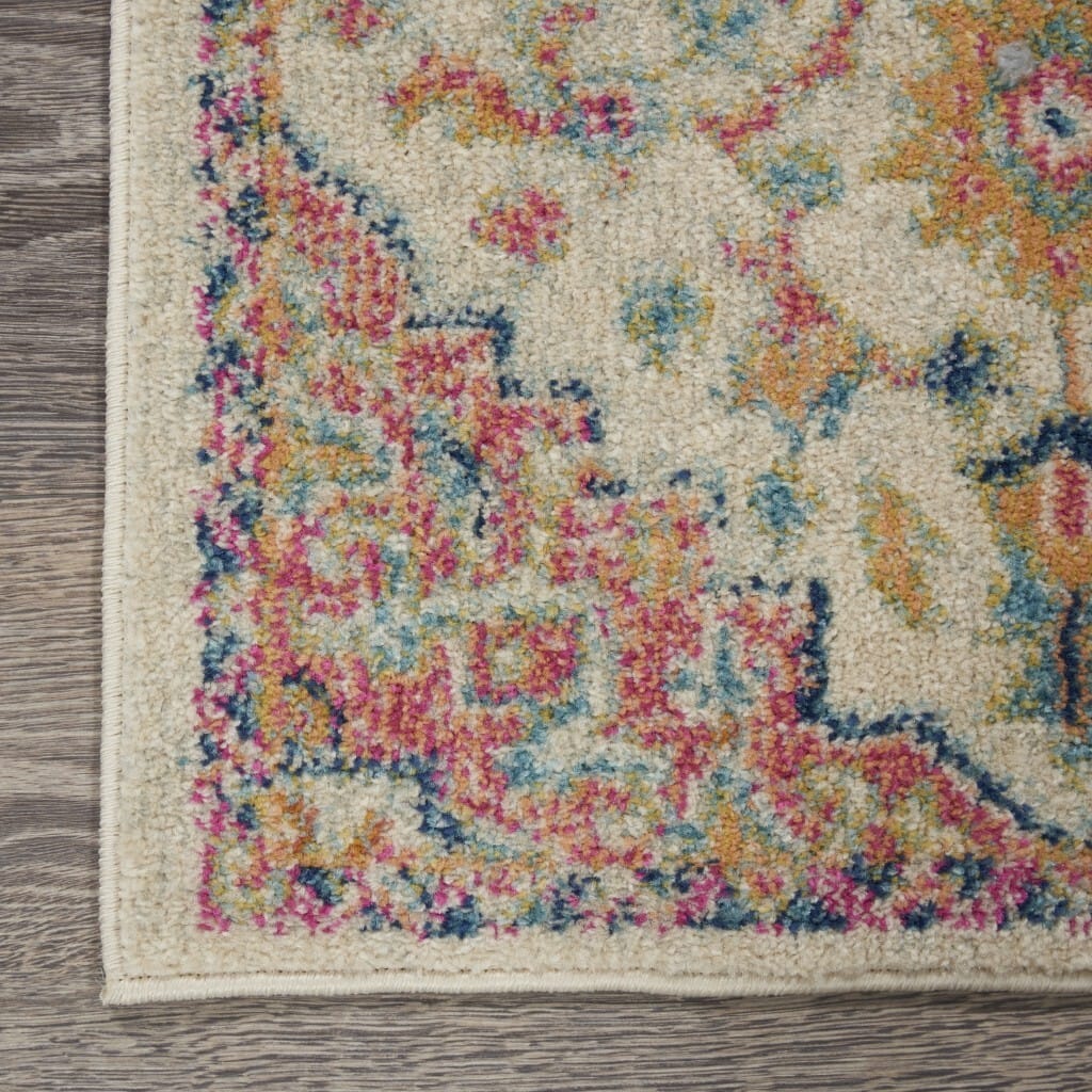 2' X 3' Pink And Ivory Southwestern Dhurrie Area Rug