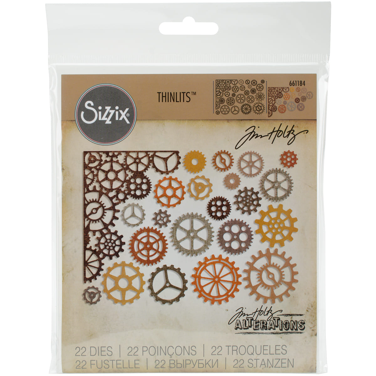 Sizzix Tim Holtz Alterations Gearhead Thinlits Die