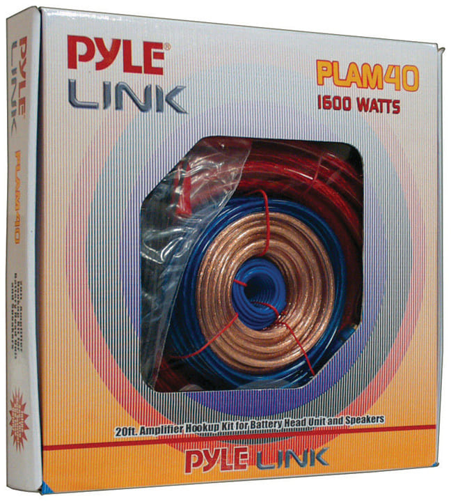 Pyle 4 Gauge Amplifier Wiring Kit - 1600 Watts