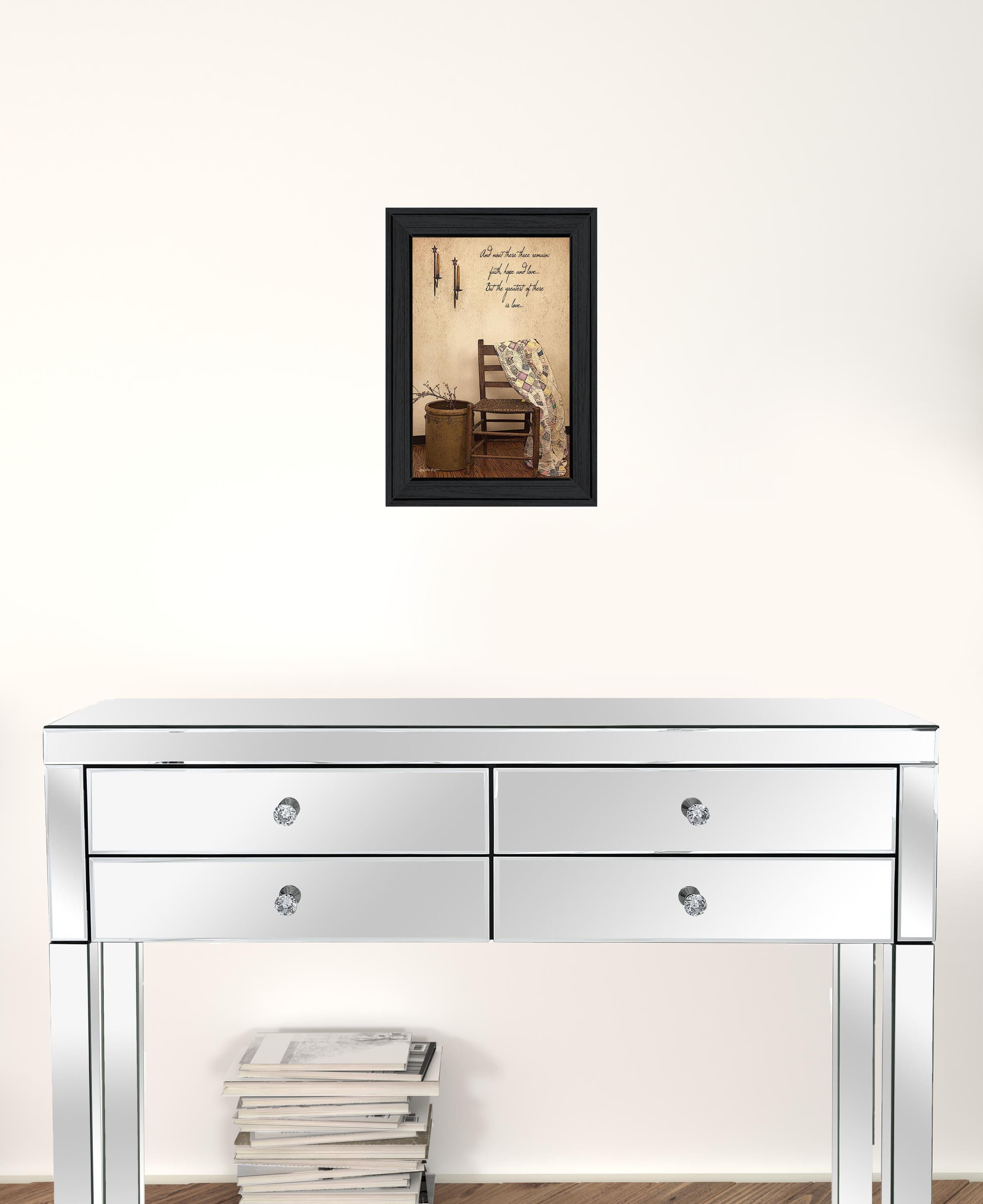 These Three Remain 2 Black Framed Print Wall Art