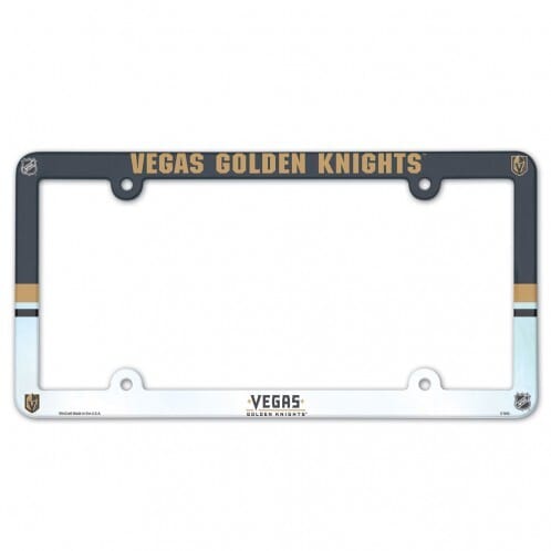 Vegas Golden Knights License Plate Frame Full Color Style
