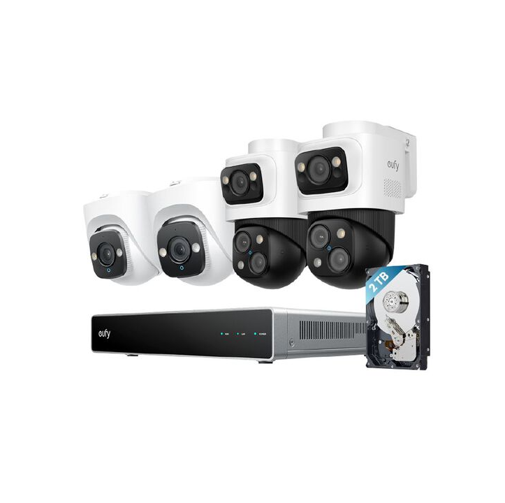 Eufy NVR Security System S4 Max - 2 x PTZ Cameras & 2 x Turret Cameras